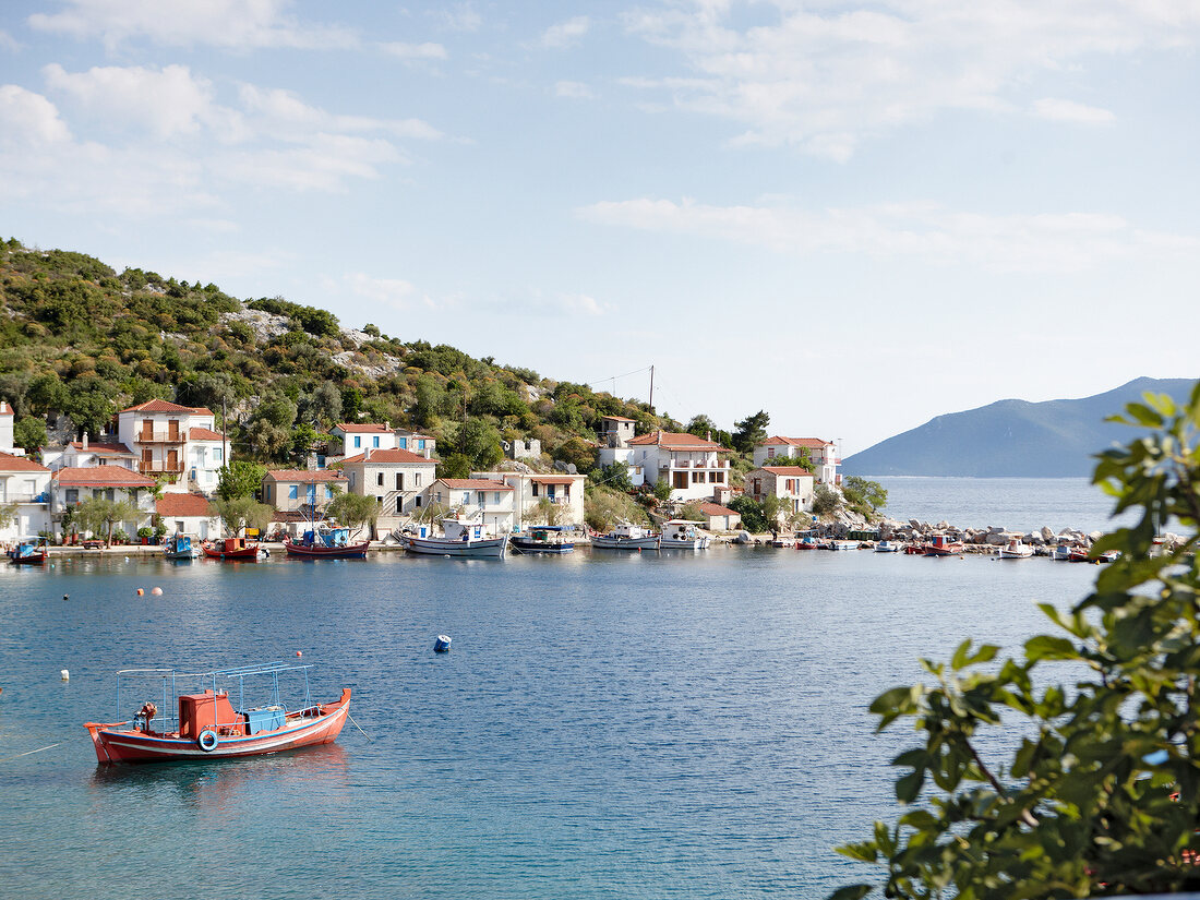 View of harbour in Eastern Magnesia, Greece