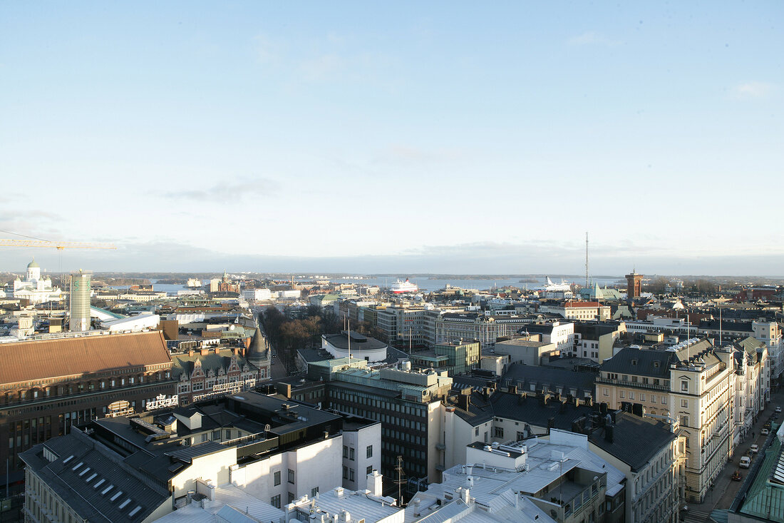 Finnland Stadtansicht von oben