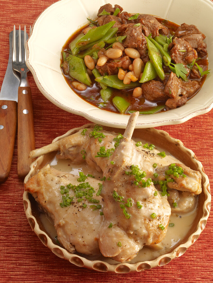 Omas Küche, Lamm mit Bohnen, Kaninchenragout mit Schnittlauch