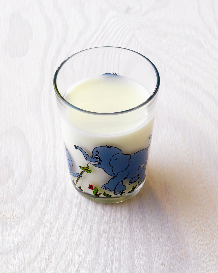 Milk in printed glass