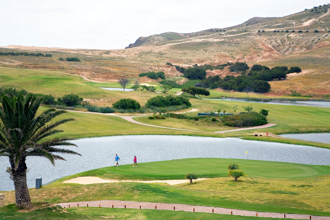View of Porto Santo Golf Course in Madiera, Portugal