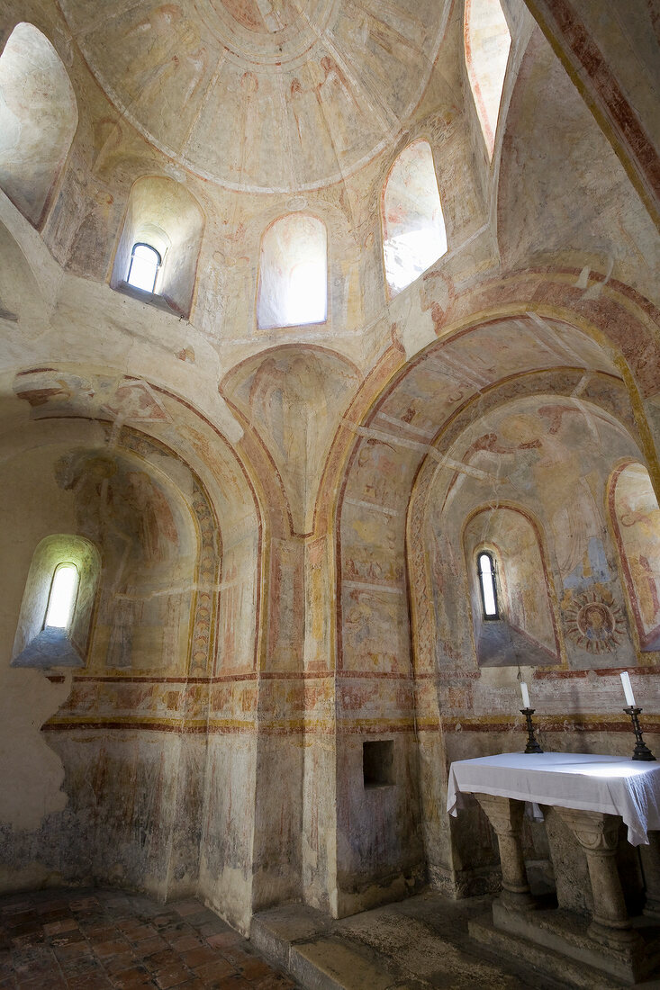 Fresco in St Peter Cathedral, Regensburg, Bavaria, Germany