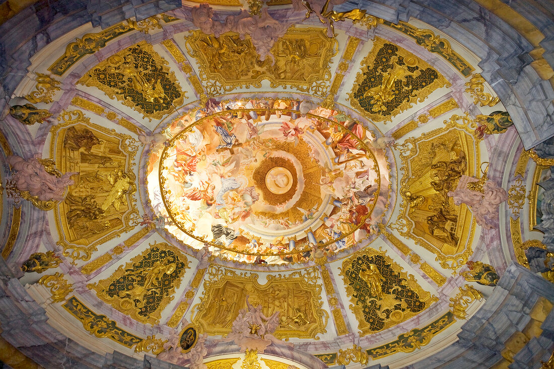 Fresco on ceiling of Monastery Church