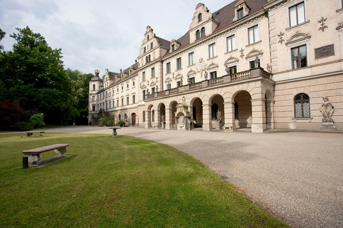 Exterior of Schloss St. Emmeram in Regensburg, Germany