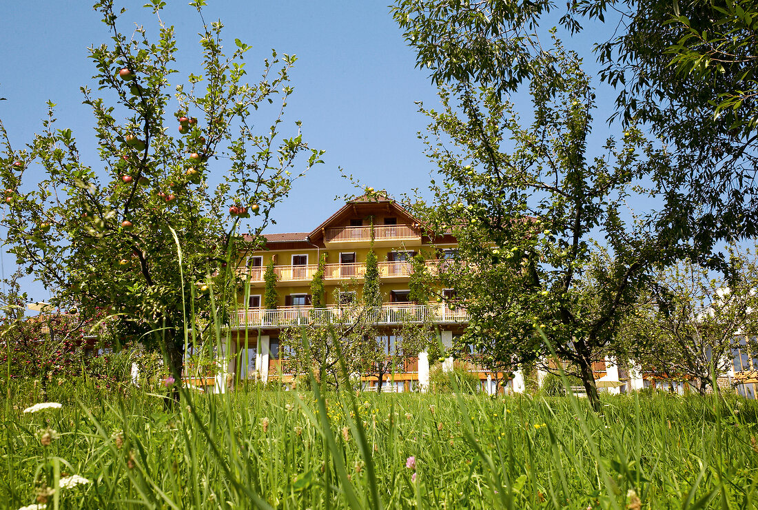 View of Hotel Retter in Pollauer Valley, Styria, Austria