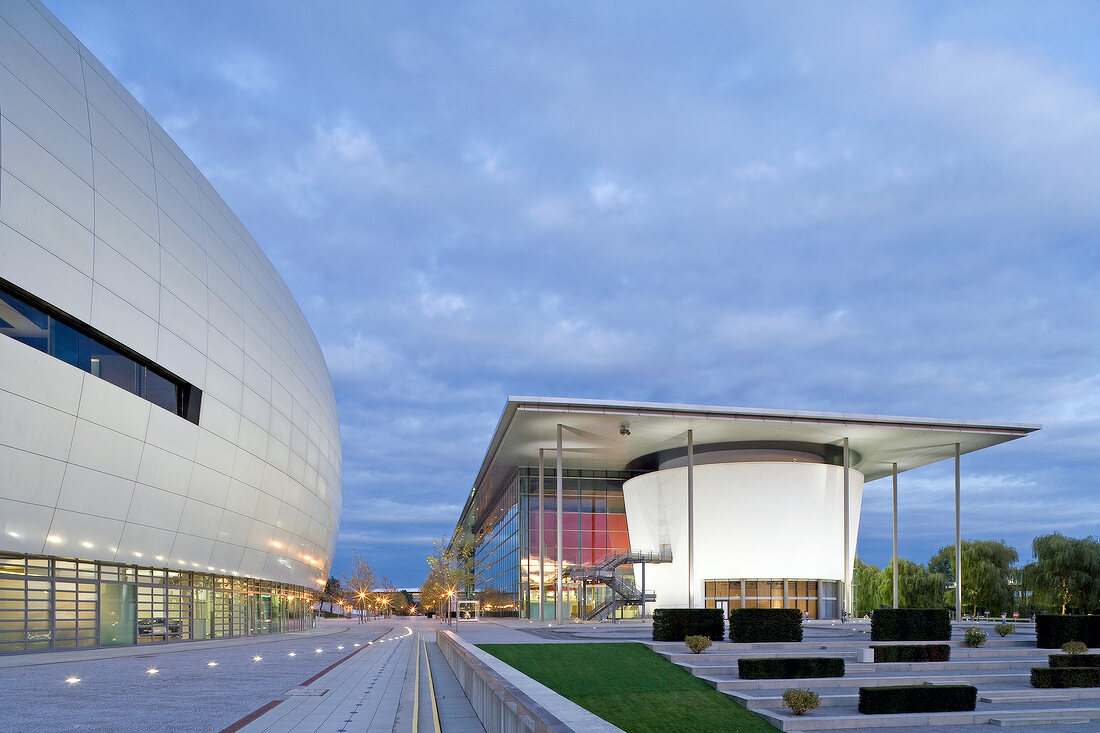 Entrance of Info Centre at Autostadt, Wolfsburg, Germany