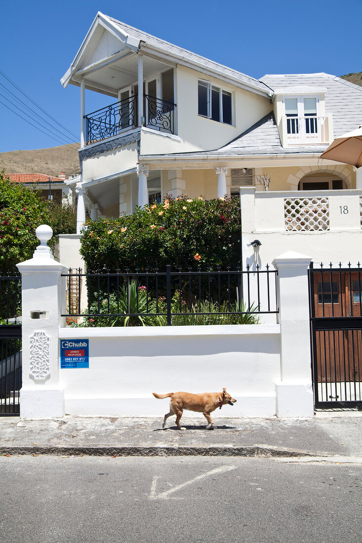 Südafrika, Kapstadt, Guesthouse, "Cheviot Palace", Fassade in Weiß