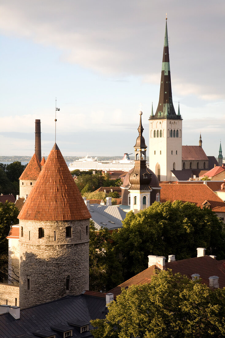 View of cityscape of Tallinn, Estonia