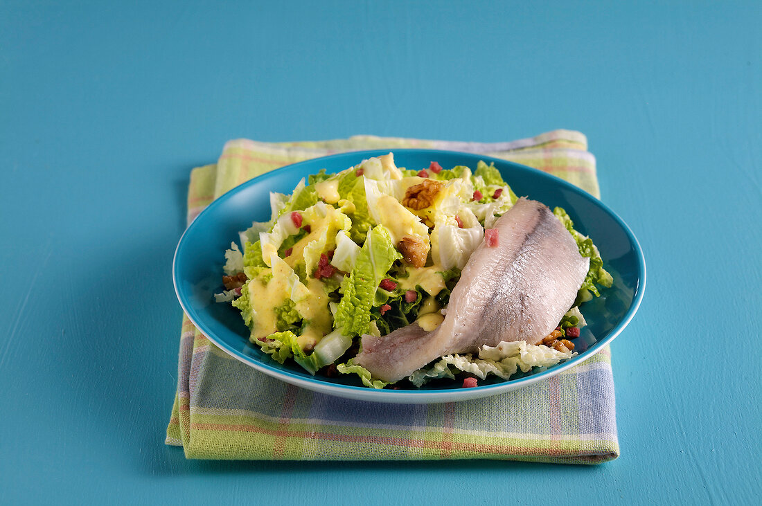 Schlank im Schlaf, Chinakohlsalat mit Matjes