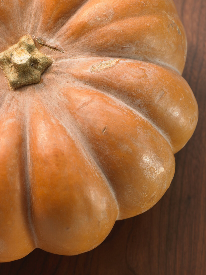 Deutsche Küche, Kürbis, orangefarben, close-up