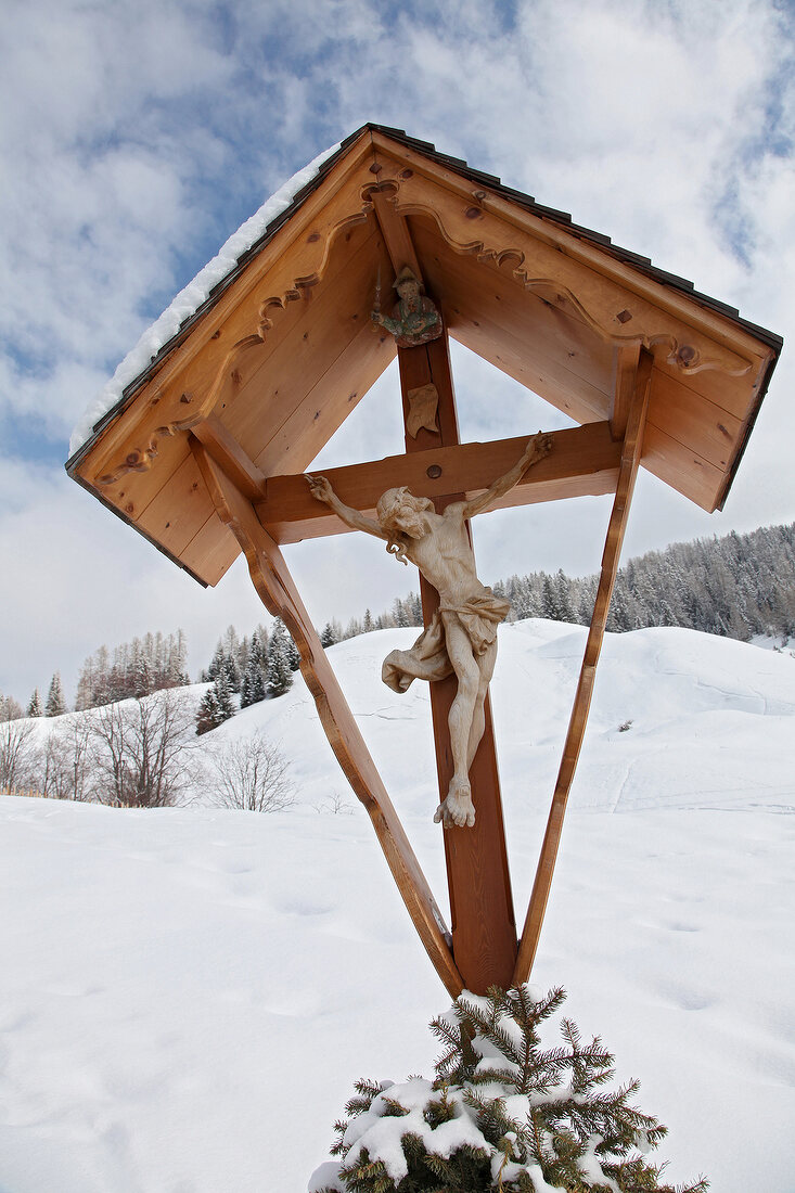 Südtirol, Marterl mit Kruzifix 