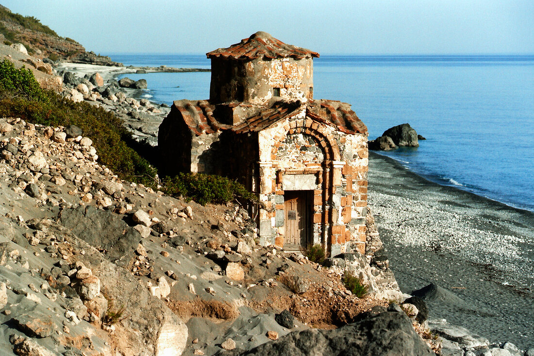 Kreta: Agíos-Pávlos-Kirche, Ruine, historisch