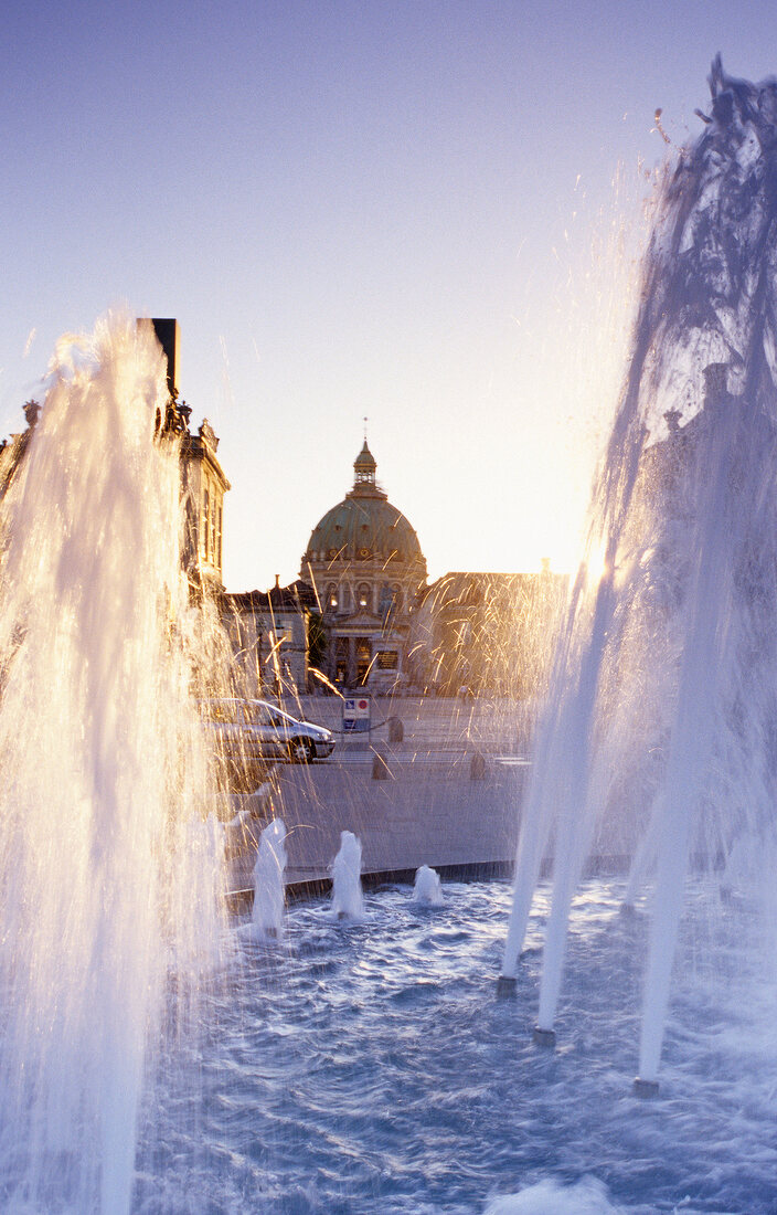 Fountain at Amaliehaven Park, Larsens Plads, Copenhagen, Denmark