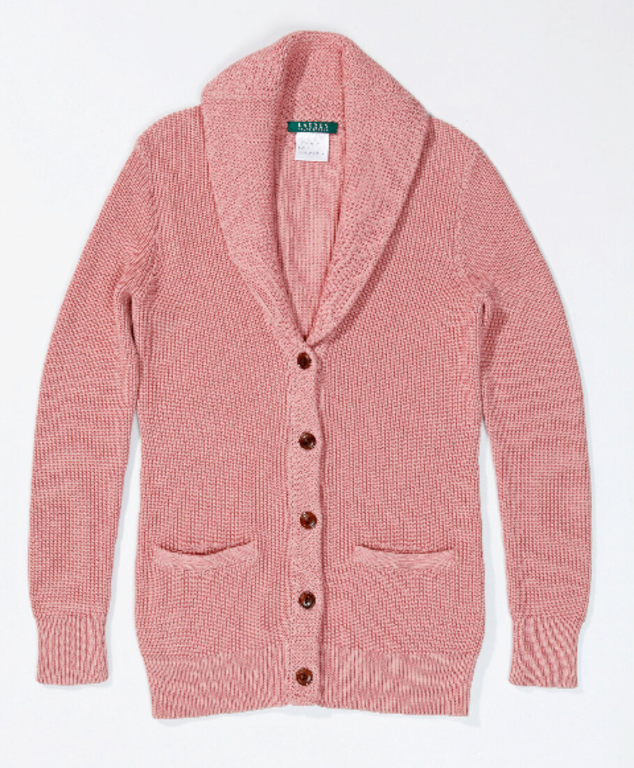 Strickjacke rosa, Freisteller 