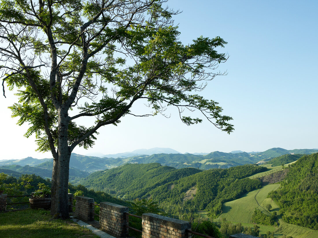 Toskana, Marken, Ausblick über die Hügellandschaft