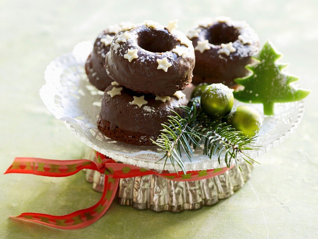 Lebkuchen-Donuts für Weihnachten