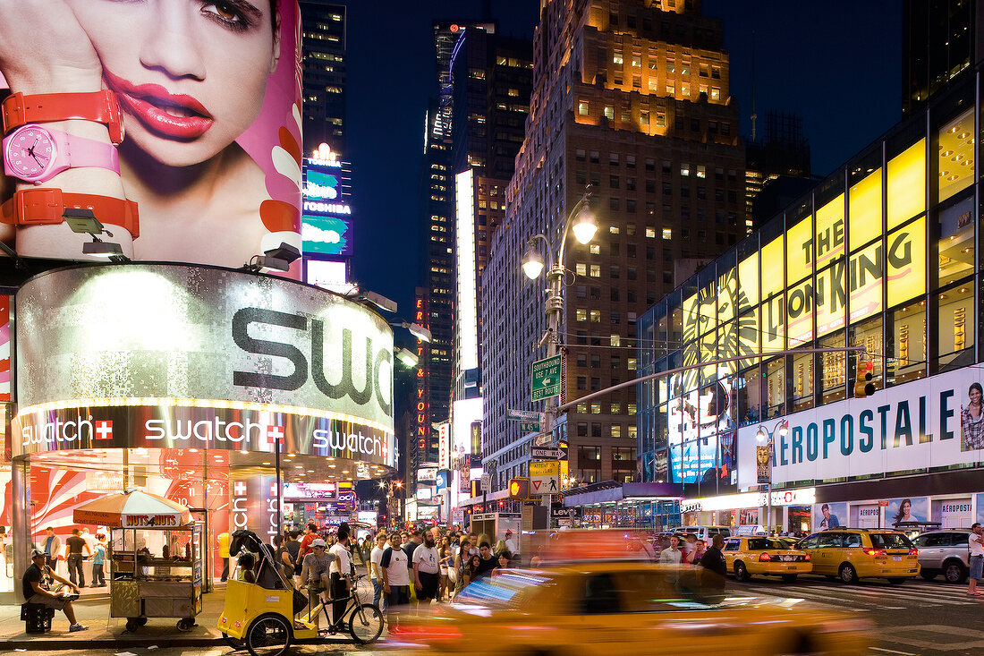 People at Times Square in New York, USA