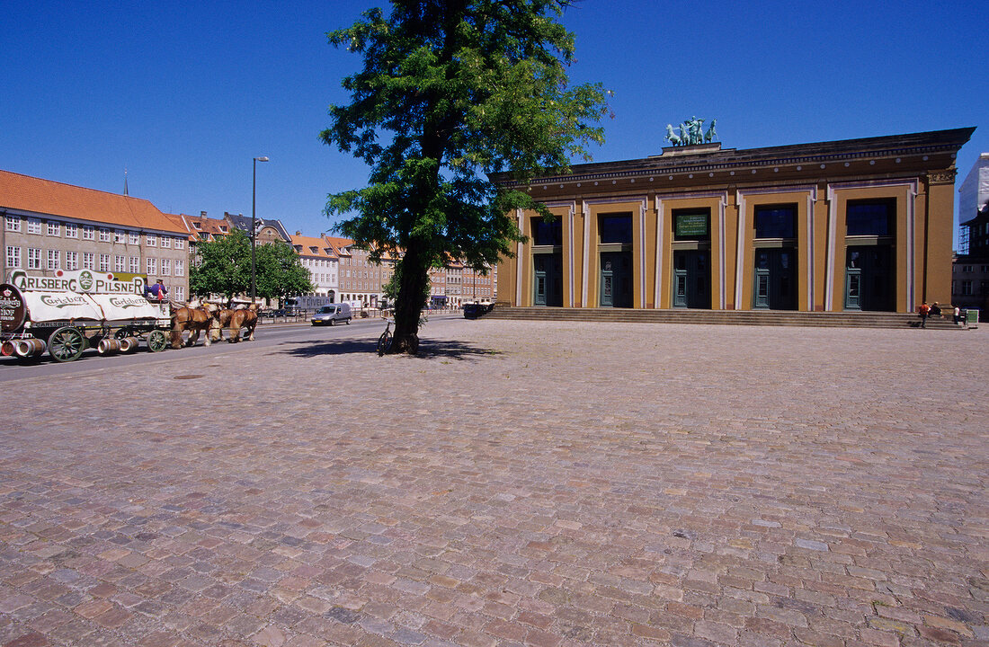 Facade of Thorvaldens Museum, Vindebrogade, Copenhagen, Denmark