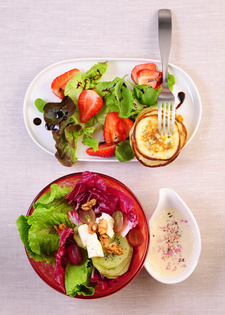 Abendessen, Schneller Sommer- und Herbstsalat, fruchtig