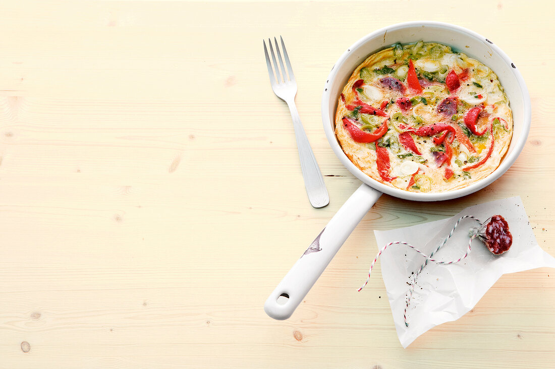 Kochen für Faule, Paprika- Tortilla