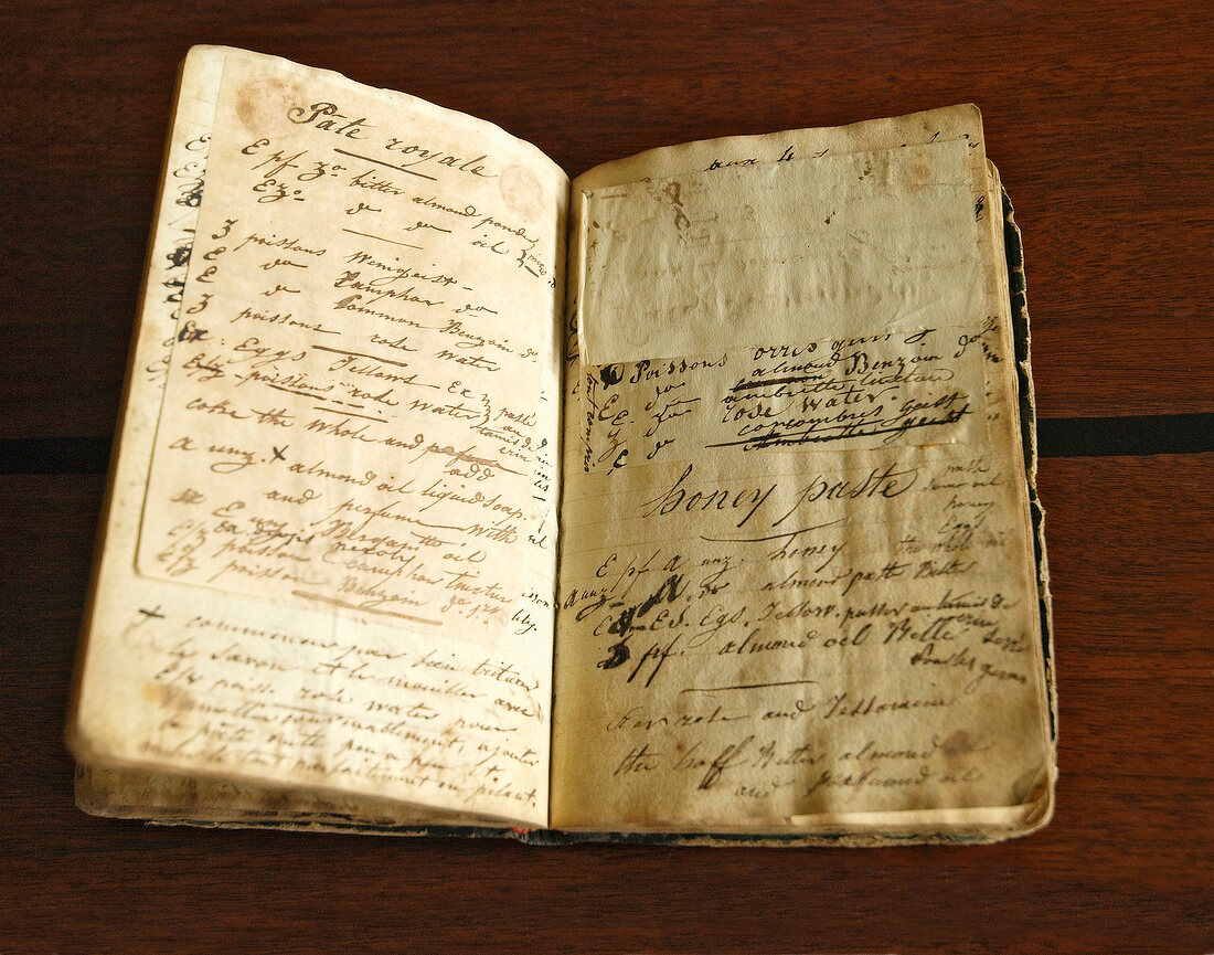Historisches Notizbuch der Familie Guerlain