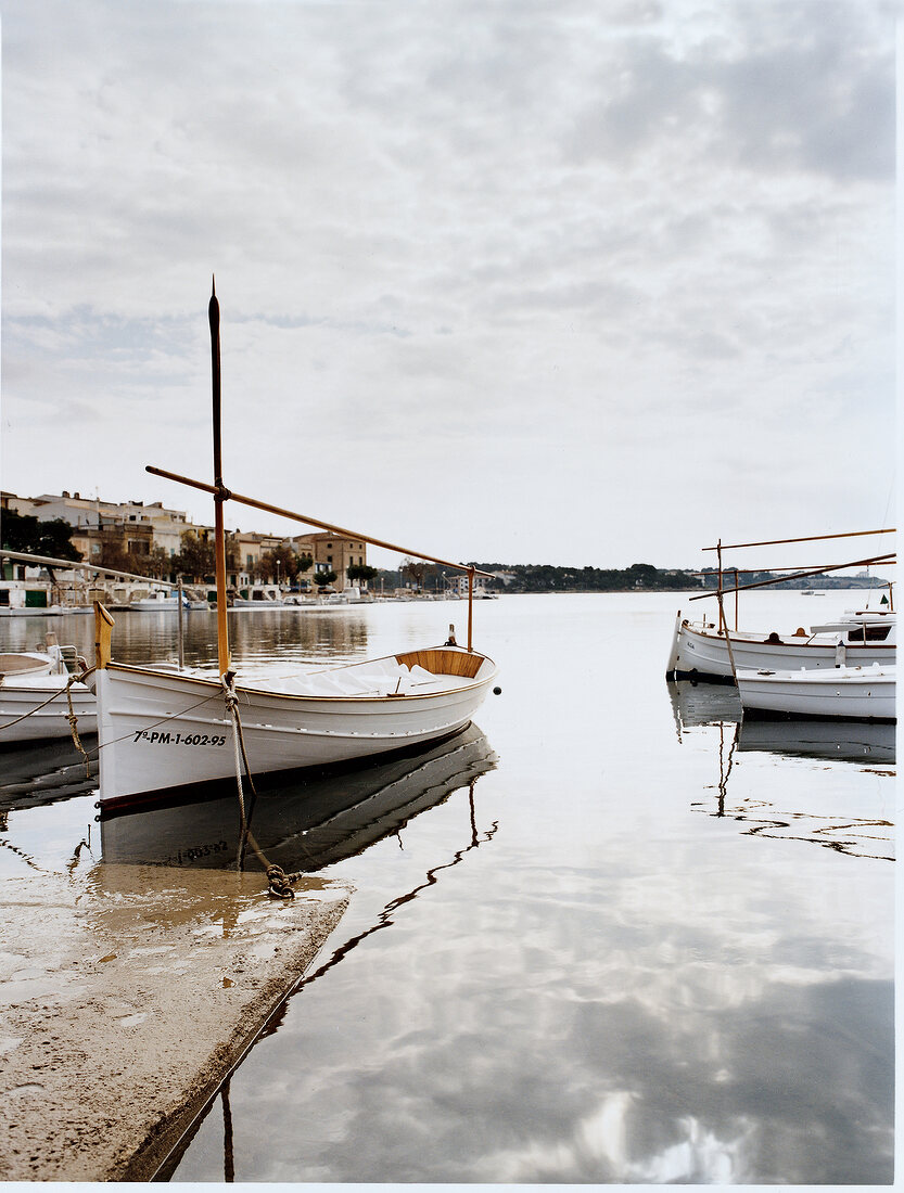 Boat in island of Majorca, Porto Colom, Spain