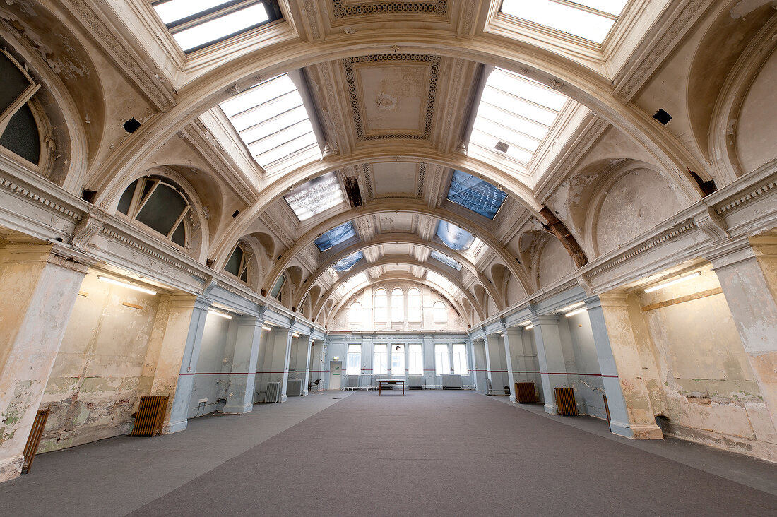 Interior of Harland & Wolff building, Belfast, Ireland
