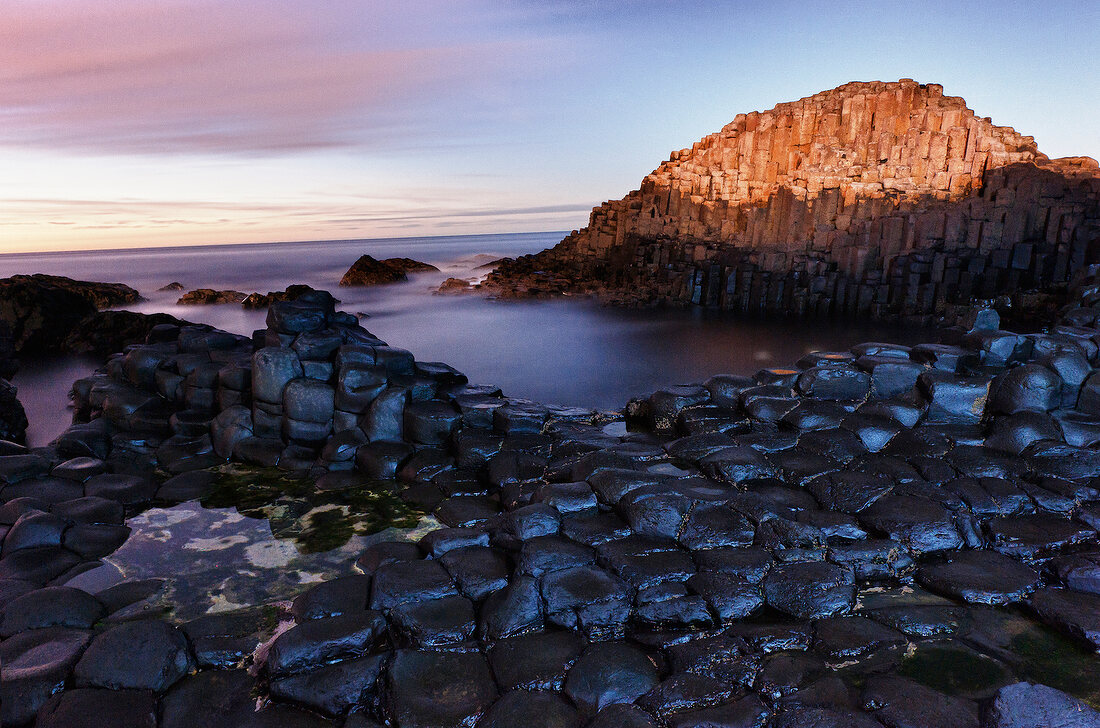 View of Giant's Causeway rock, Ireland
