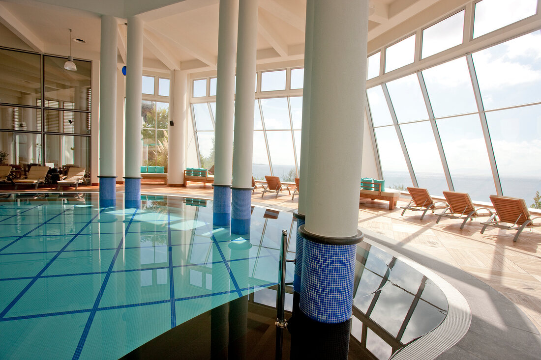Indoor pool of Kempinski Hotel Barbaros Bay in Turkey