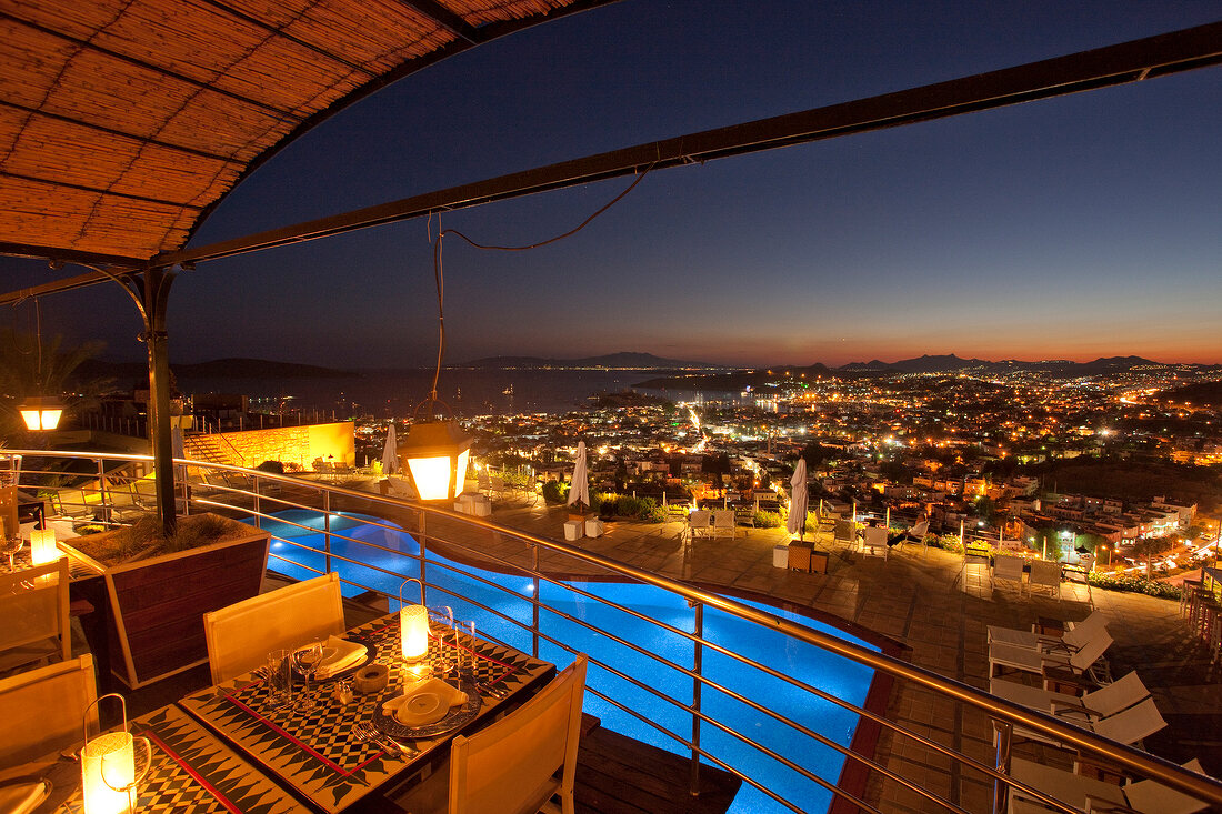 Blick von der Terrasse, Restaurant "Tuti" im "Mamara"-Hotel