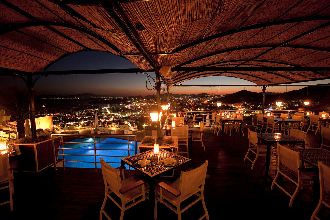 Blick von der Terrasse, Restaurant "Tuti" im "Mamara"-Hotel