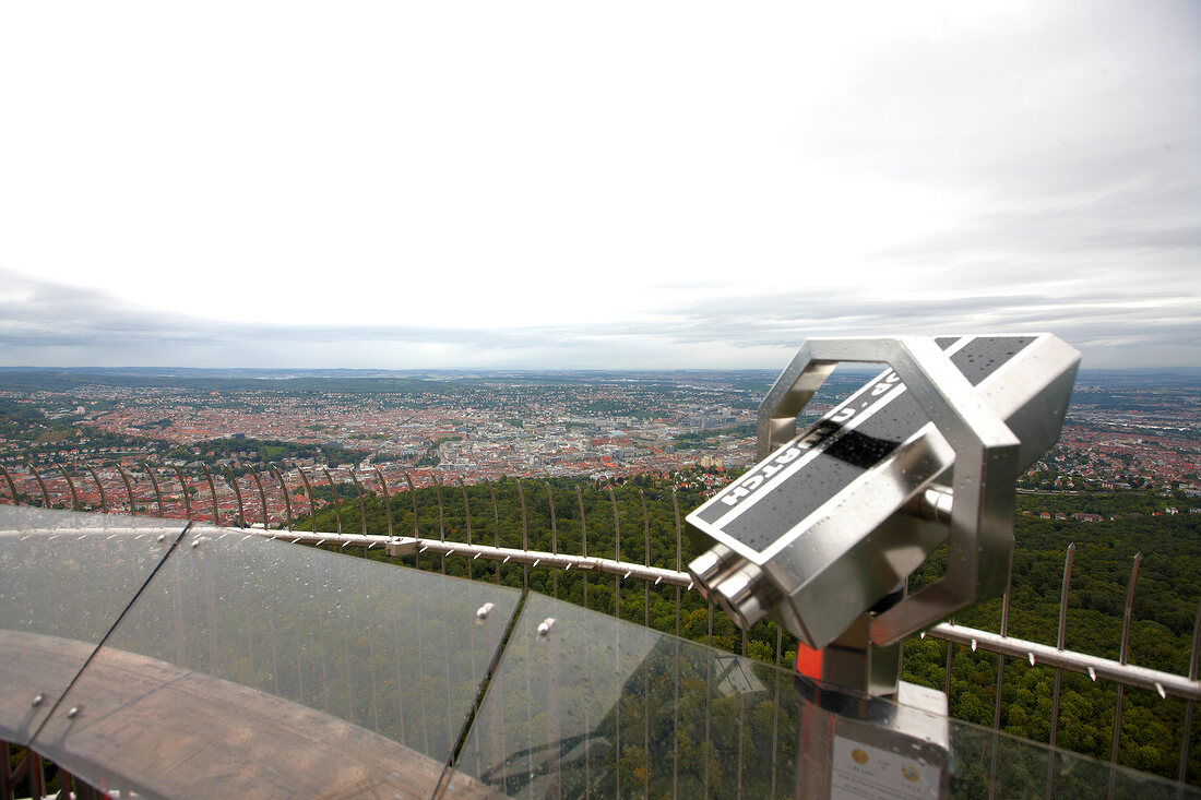 Blick vom Fernsehturm in Stuttgart