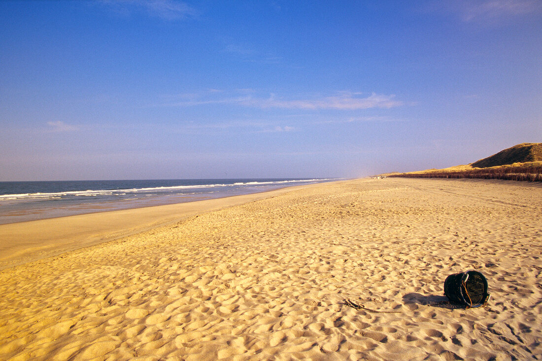 View of beach at Rantum in Sylt, Germany