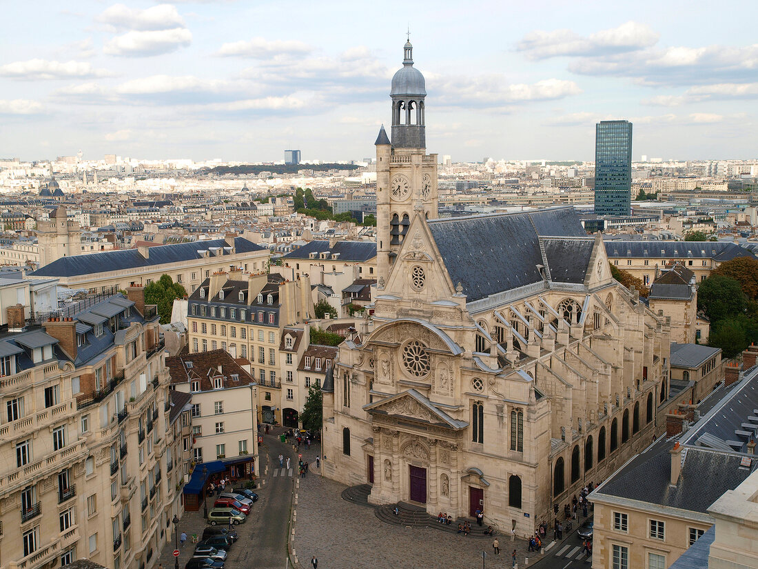 Paris: Stadtansicht, Panthéon, Dächer.