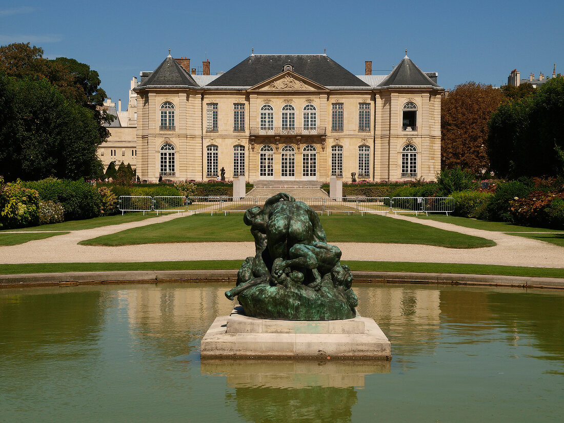 Facade of Musee Rodin Museum, Paris, France