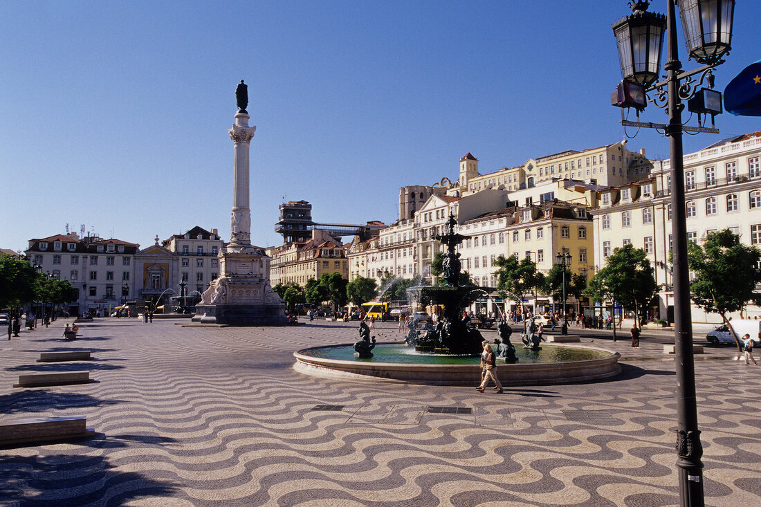 Lissabon, Praca Dom Pedro, Rossio