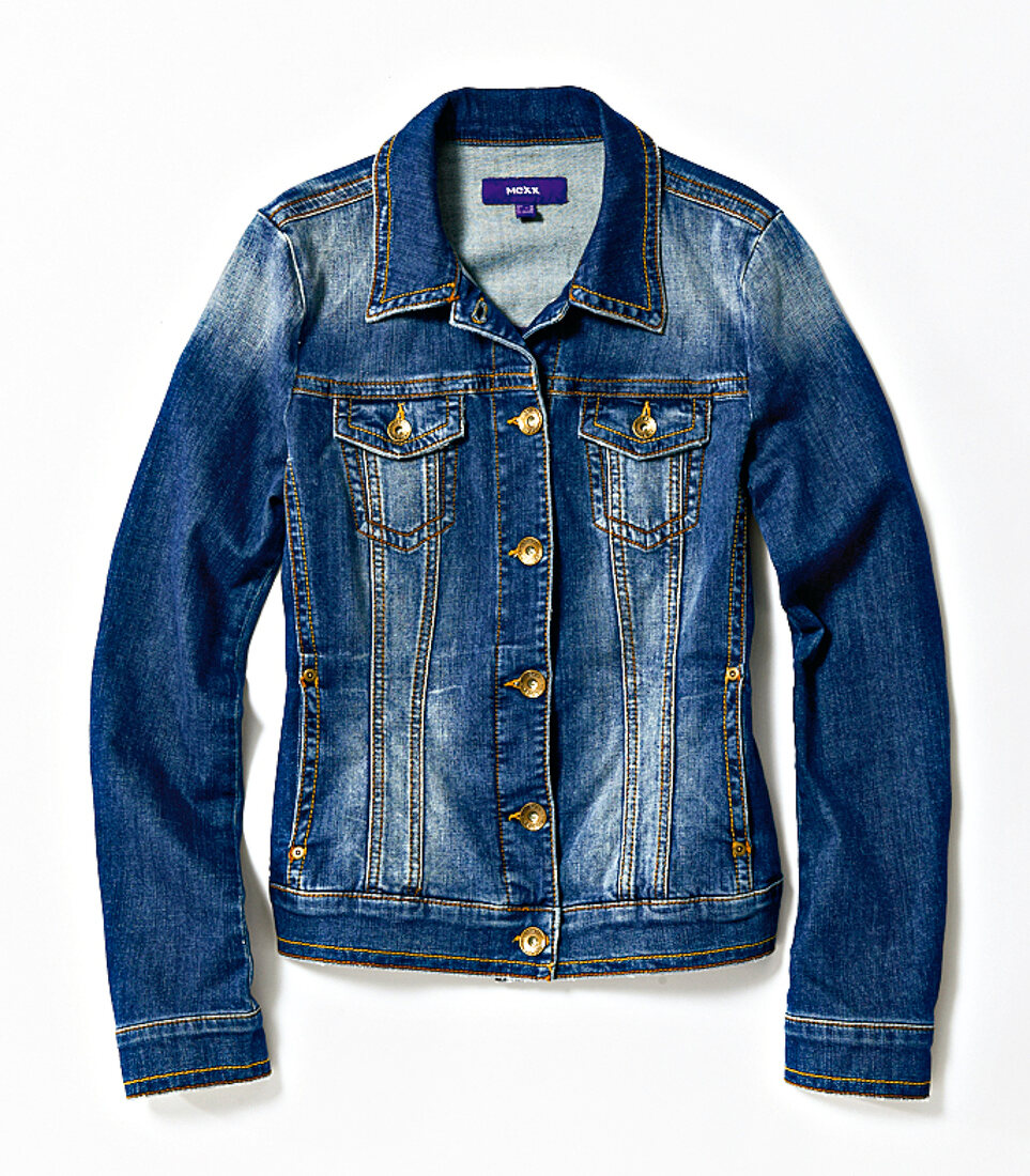 blaue Jeansjacke 