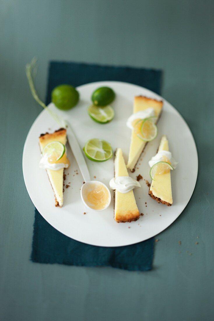 Lime cheesecake