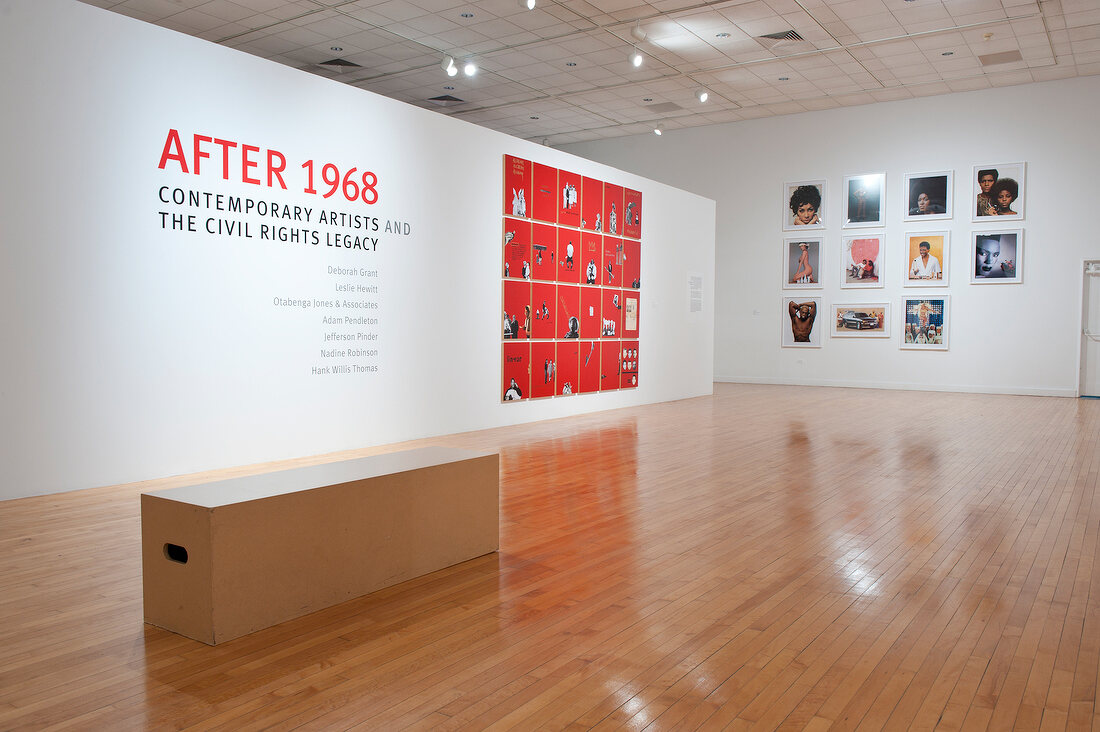 Exhibition of contemporary artists in Bronx Museum, New York, USA