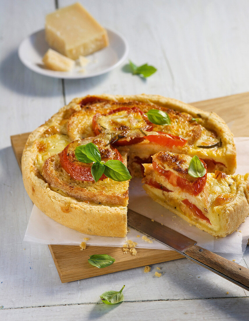 Sommergemüse, Tomaten-Mozarell a-Kuchen