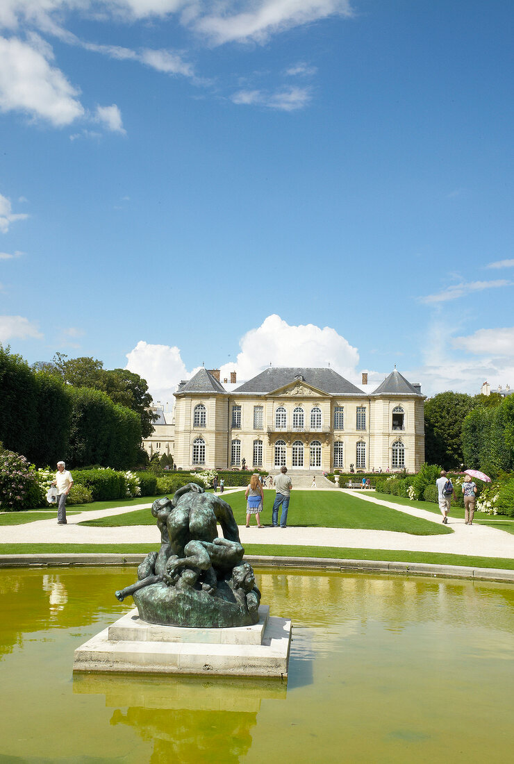 Paris: Musée Rodin, Garten, Wasser 