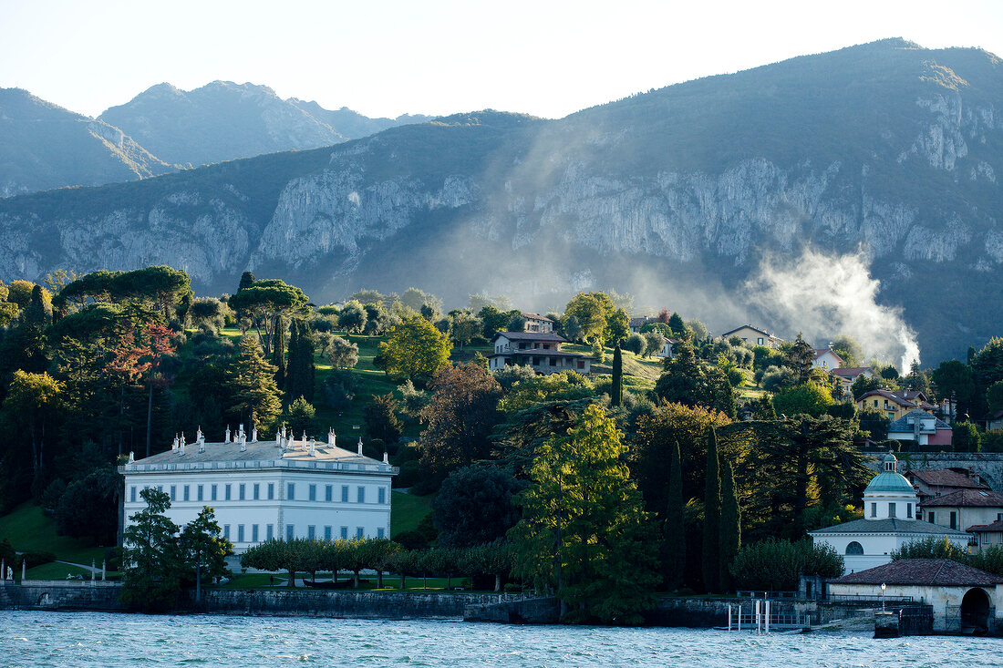 View of Villa Melzi with Park in Bellagio, Lake Como, Italy