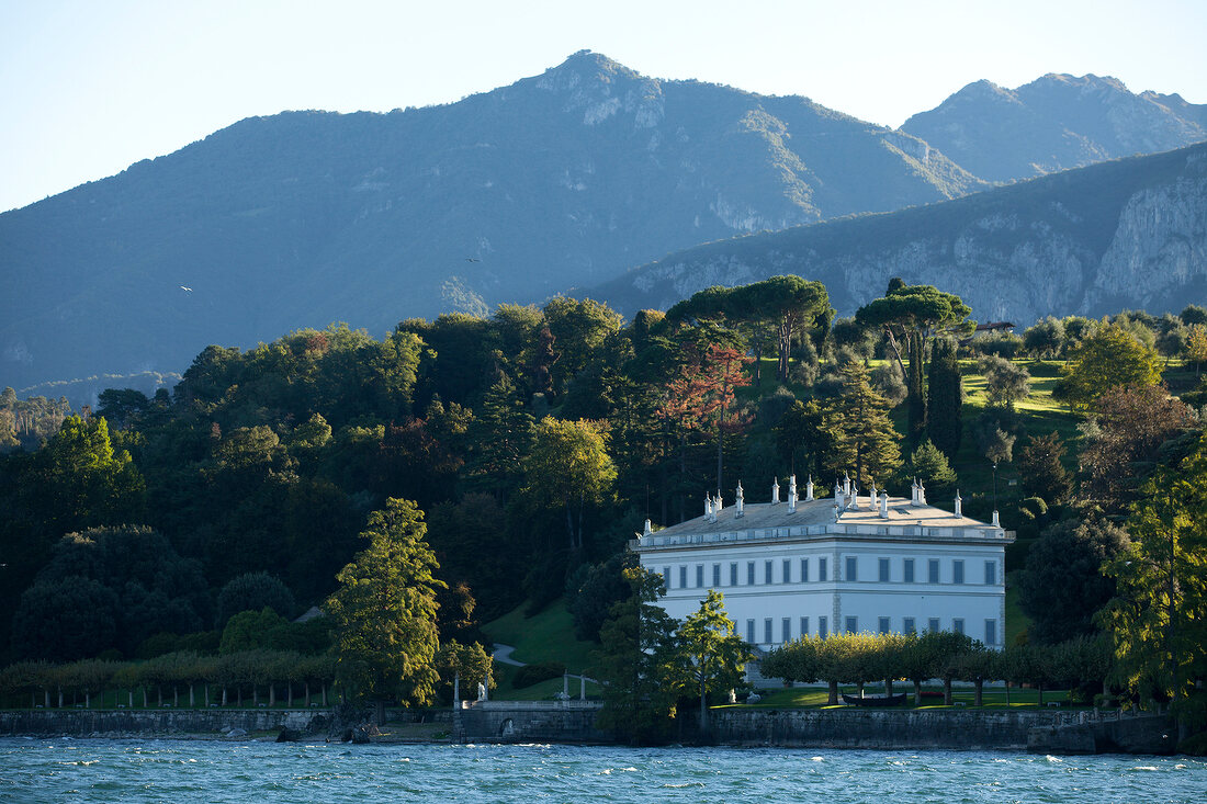 View of Villa Melzi with Park in Bellagio, Lake Como, Italy