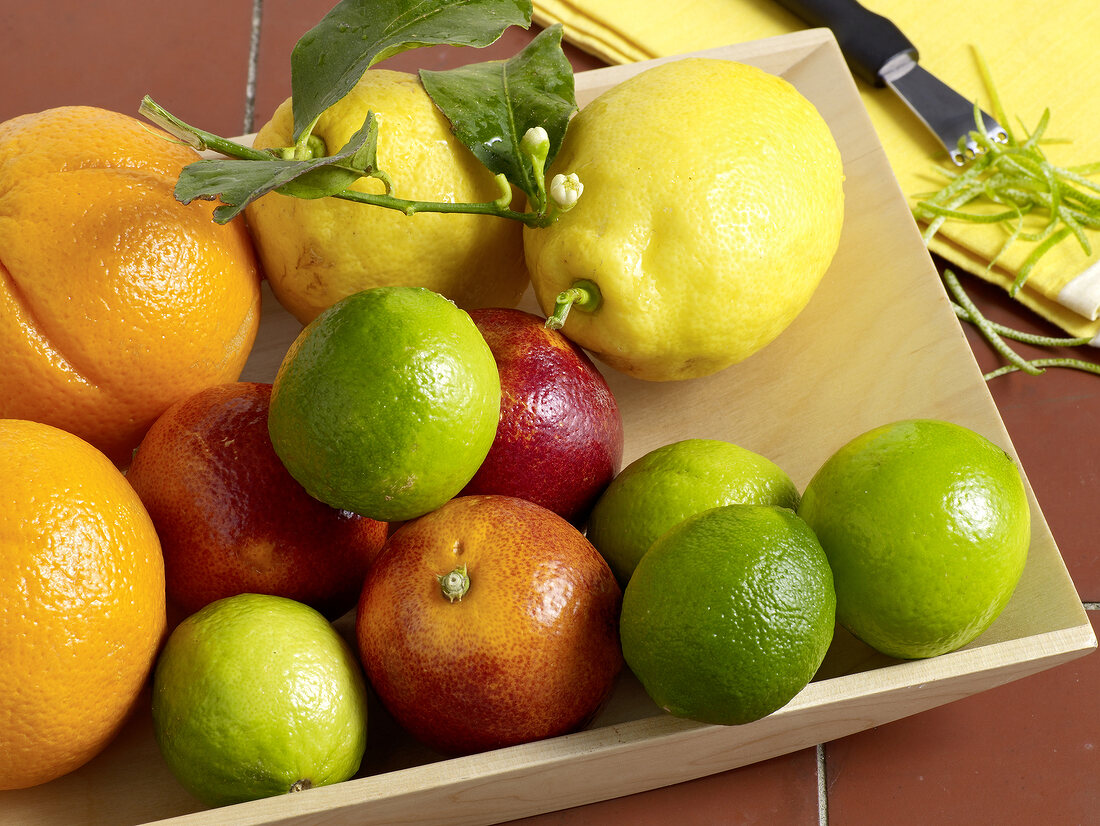 Close-up of fresh citrus fruits
