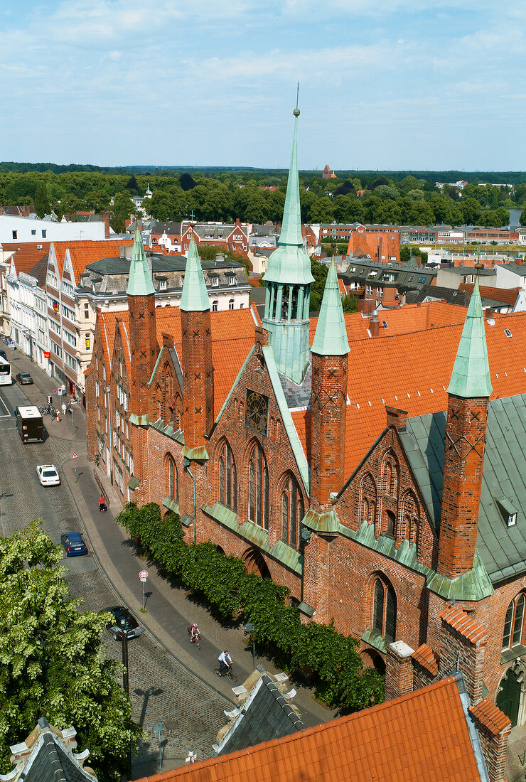 Ostseeküste: Lübeck, Heiligen-Geist- Hospital, Straße