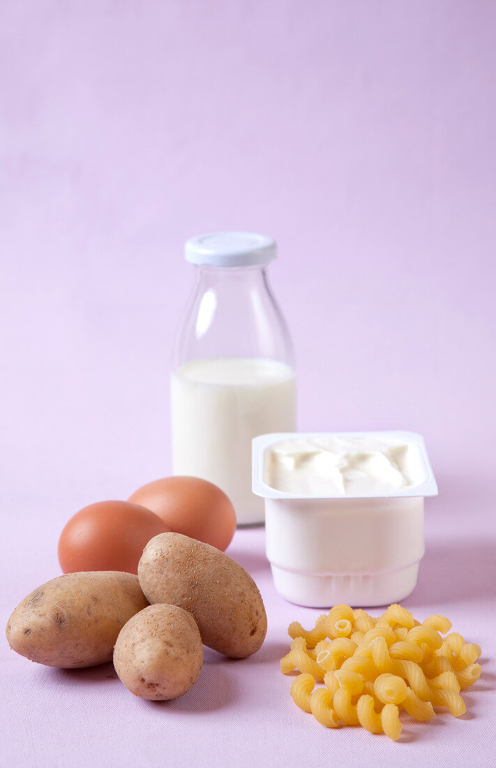 Haysche Trennkost: Kartoffeln, Nudel n getrennt von Eiern, Milch