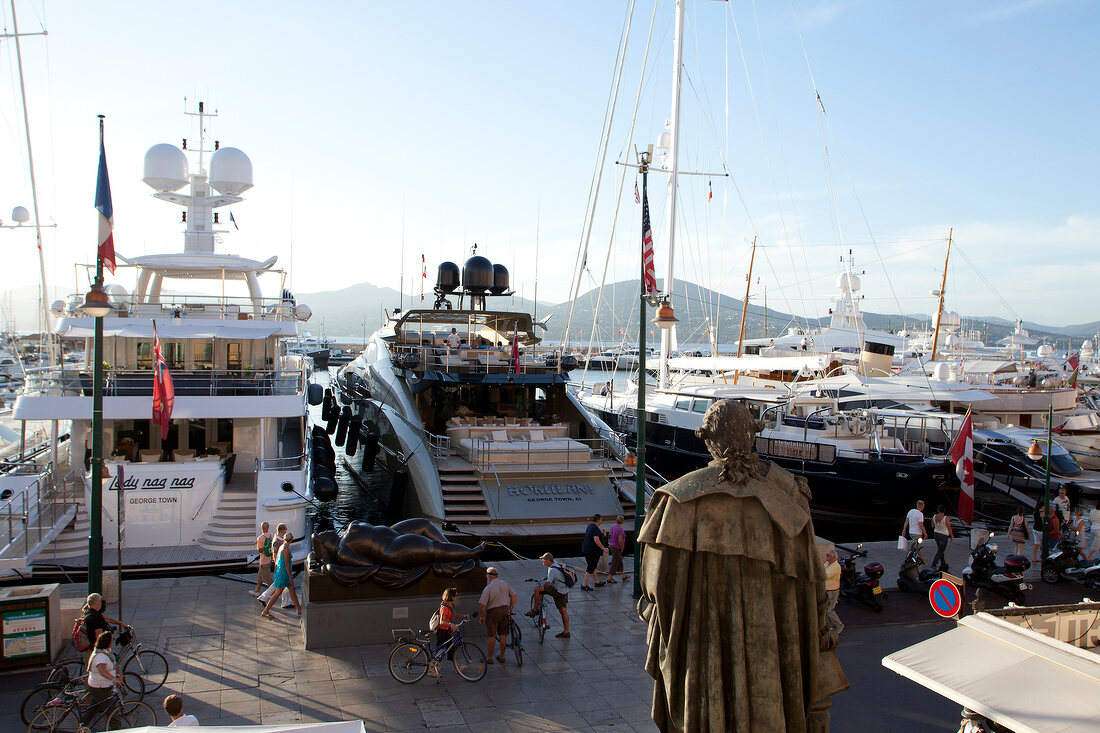 View of Port of Saint-Tropez, France