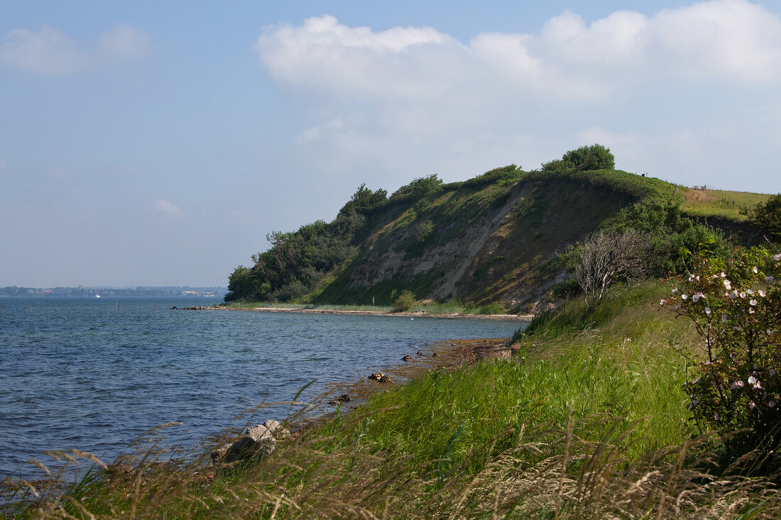 View of Holnis cliff at Baltic Sea Coast, Germany