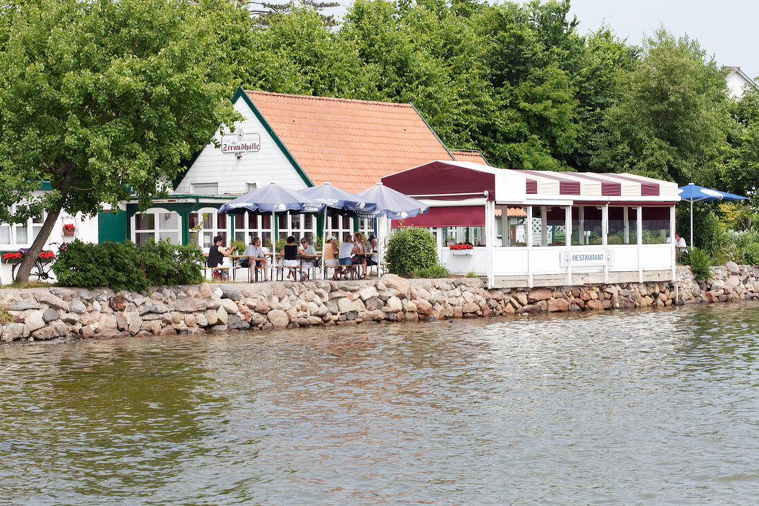 Arnis Restaurant near beach, Baltic Coast, Schleswig-Holstein
