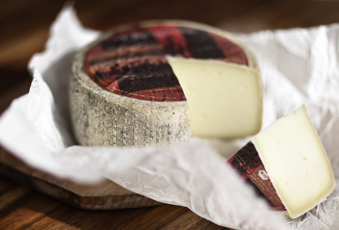 Close-up of pecorino cheese